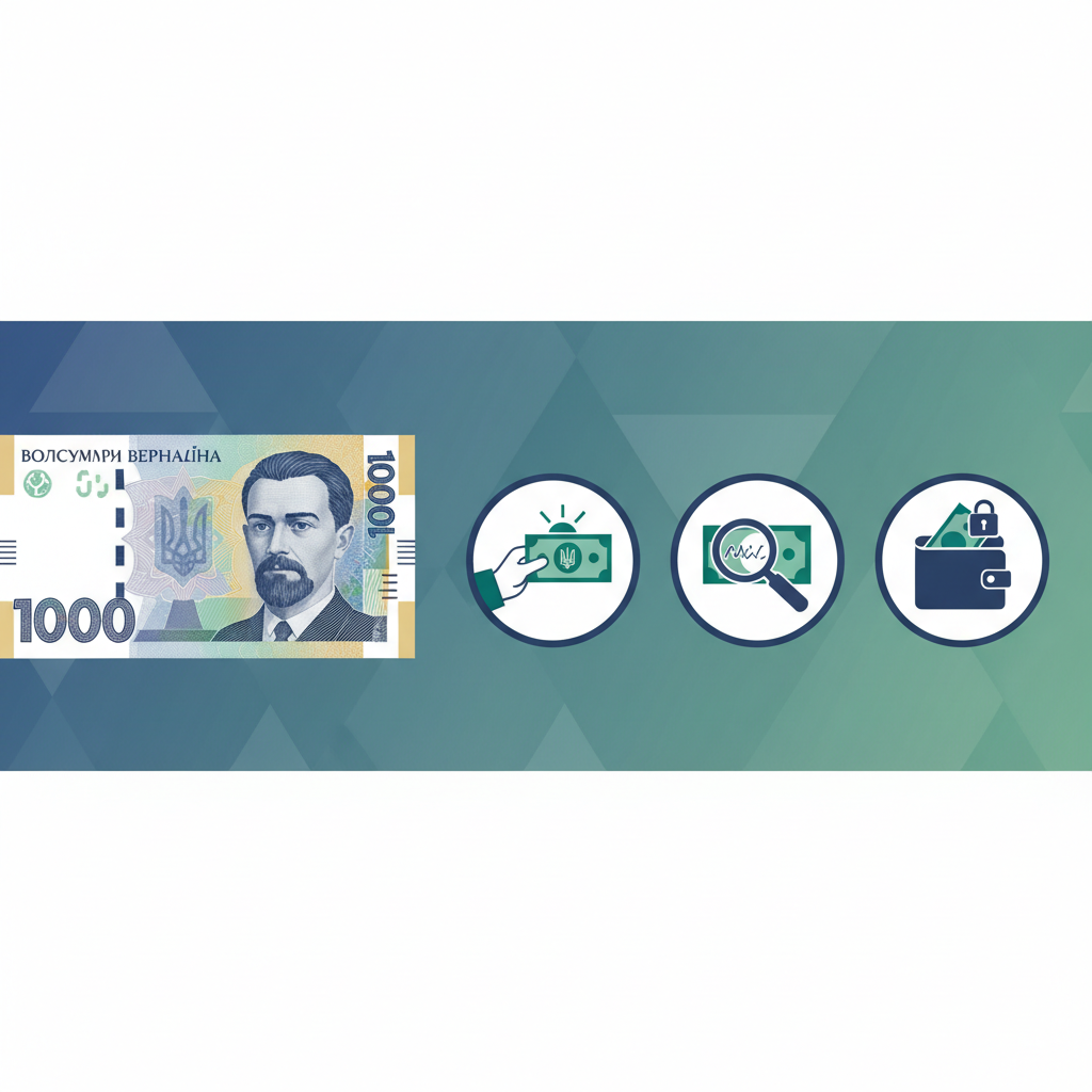 Поради користувачам: як поводитись із 1000-гривневою банкнотою