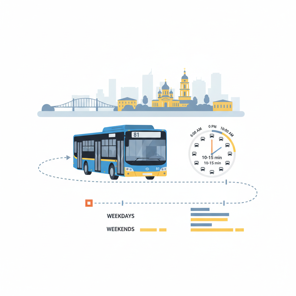 Розклад руху і частота — иллюстрация к статье «81 автобус київ»